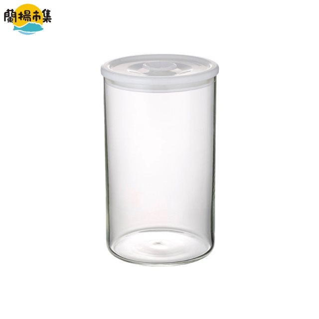【日本iwaki】耐熱玻璃微波密封保鮮罐 圓形白蓋 850ml(原廠總代理)#雙11