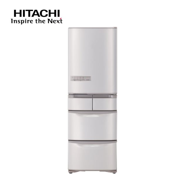 【HITACHI日立】 407公升日本原裝變頻五門冰箱 RS42NJ香檳不鏽鋼(SN)-日本製造