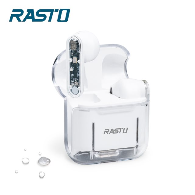 【RASTO】RS52 透視款TWS真無線藍牙5.3耳機