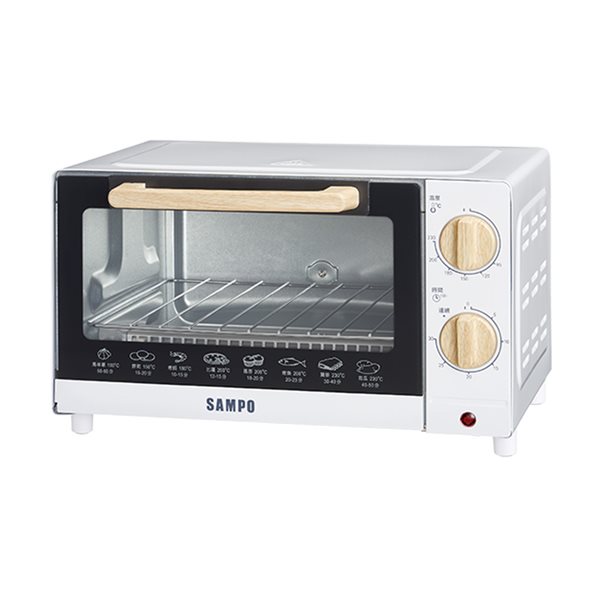 【聲寶 SAMPO】10公升精緻木紋電烤箱(KZ-CB10)