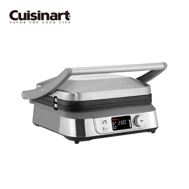 【美膳雅】Cuisinart液晶溫控多功能燒烤/煎烤器/帕尼尼機 GR-5NTW