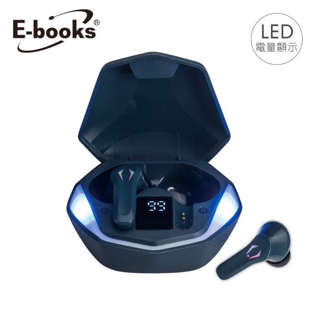 十二月聖誕活動【E-books】SS39 電競RGB魔影電量顯示藍牙5.3耳機