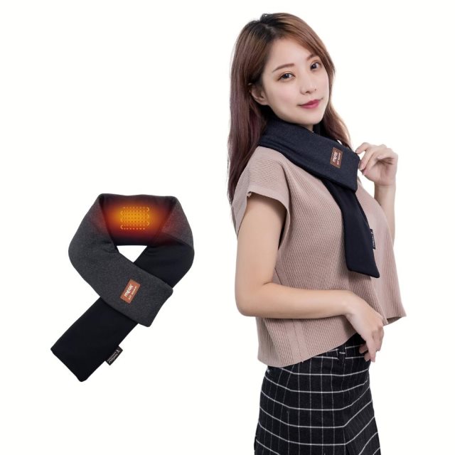 【MEGA COOHT】 USB發熱保暖圍巾(附行動電源)
