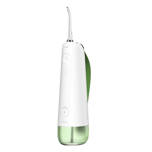 Oclean歐可林 W10 便攜式電動沖牙機-油柑綠 (新手/牙套矯正/牙齦敏感適用 五種沖牙模式) [北都]