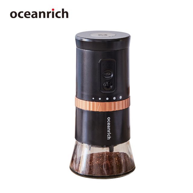 【oceanrich】便攜式電動陶瓷錐刀磨豆機(黑色) G2 *聖誕交換禮物