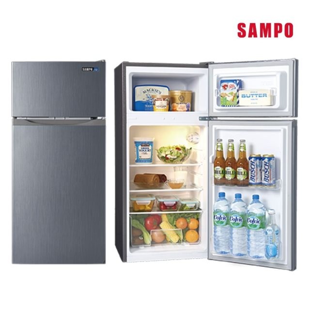 【聲寶 SAMPO】118公升一級定頻雙門冰箱(SR-C12G)
