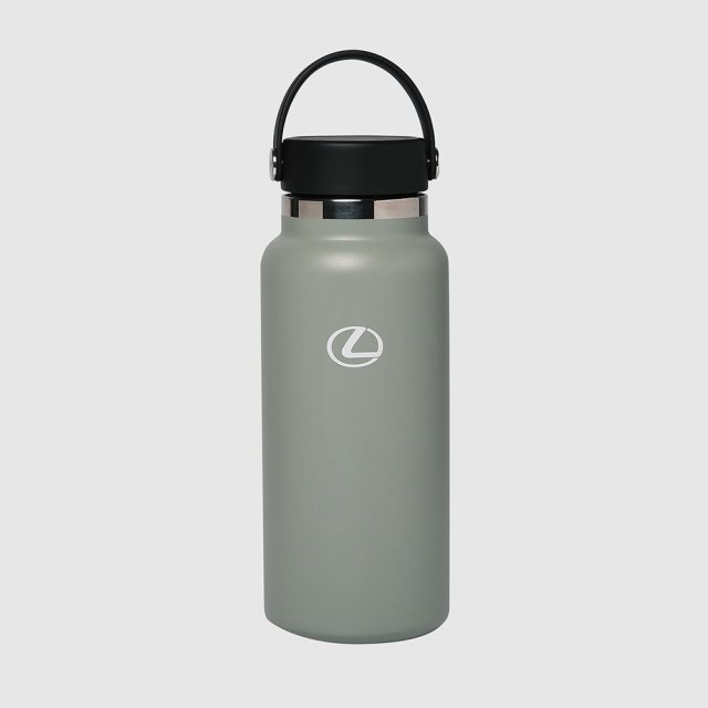 【Lexus】Hydro Flask寬口真空保溫鋼瓶 灰綠32oz