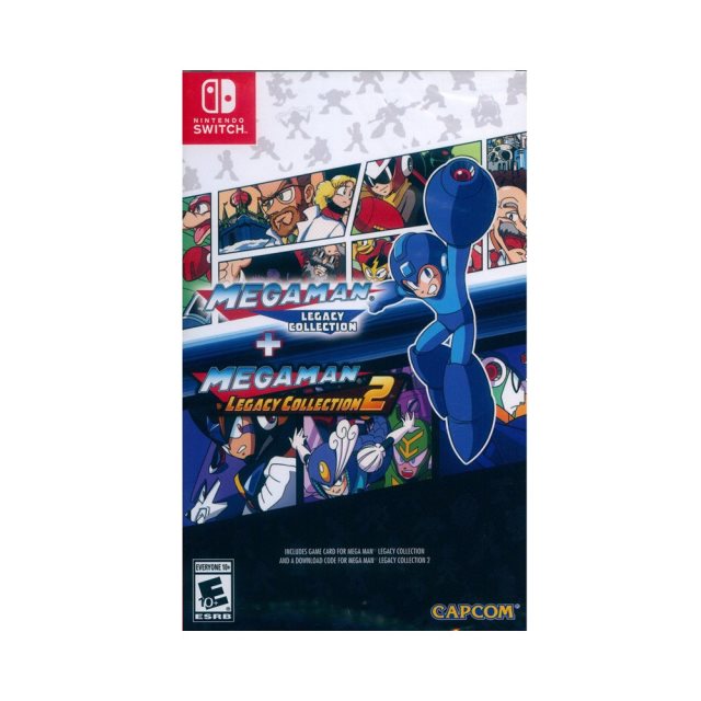 Nintendo Switch《洛克人 傳奇合輯 1+2 Mega Man Legacy Collection 1 + 2》英日文美版