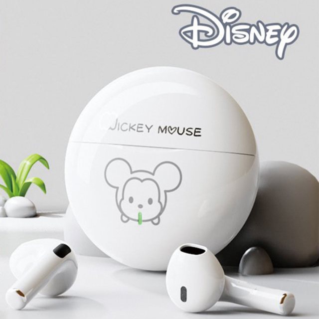 福利品特價【美家家電】 Disney 正版授權 | 迪士尼藍牙耳機K26 立體聲入耳式超長續航 白色
