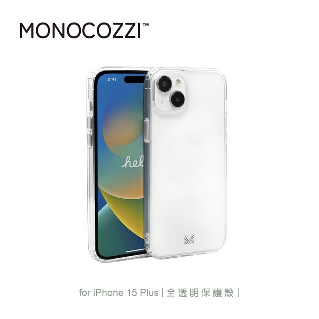 【MONOCOZZI】iPhone 15 全透明保護殼 [北都]