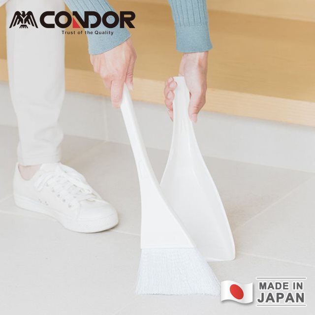 【日本山崎】日本製CONDOR系列可掛式手持三角掃帚2件組 #除舊佈新