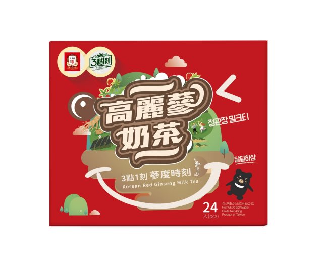 【正官庄x3點1刻】高麗蔘奶茶(24入/盒)#新春賀歲