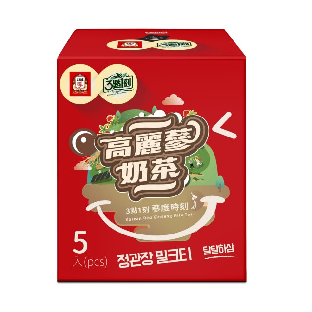 【正官庄x3點1刻】高麗蔘奶茶(5入/盒)x5盒#新春賀歲