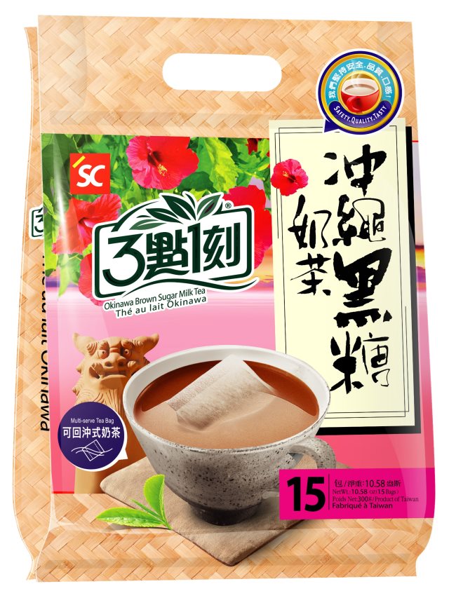 【3點1刻】沖繩黑糖奶茶 世界風情(15入/袋) 3袋組#新春賀歲