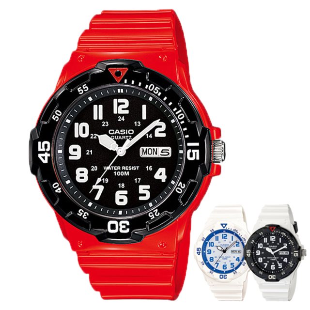 【CASIO 卡西歐】MRW-200HC 時尚色彩系列防水運動手錶