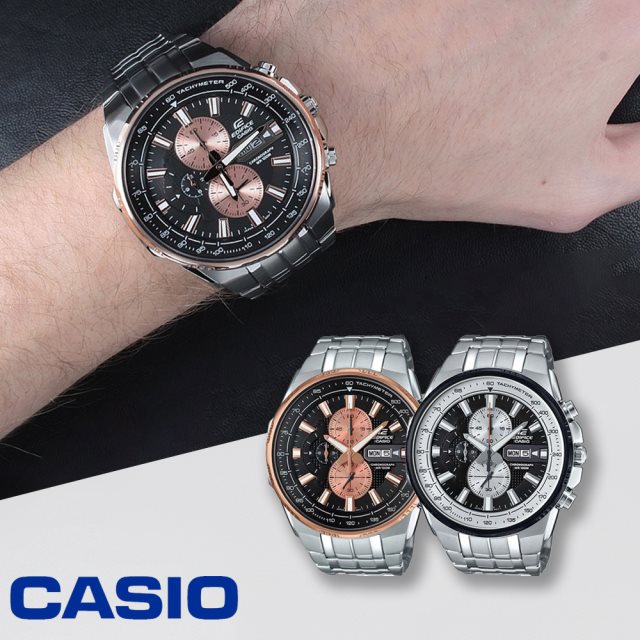 【CASIO 卡西歐】EDIFICE 賽車運動計時腕錶EFR-549D