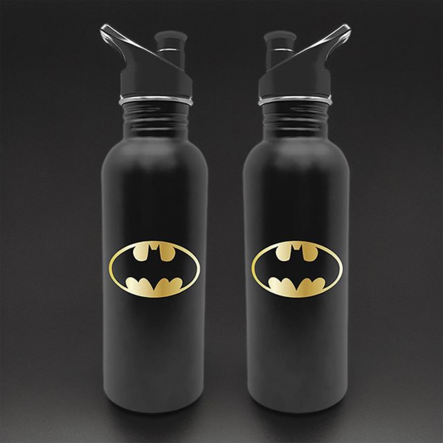 【DC蝙蝠俠】蝙蝠俠經典款保溫杯 黑色經典金屬水壺 - 700ml