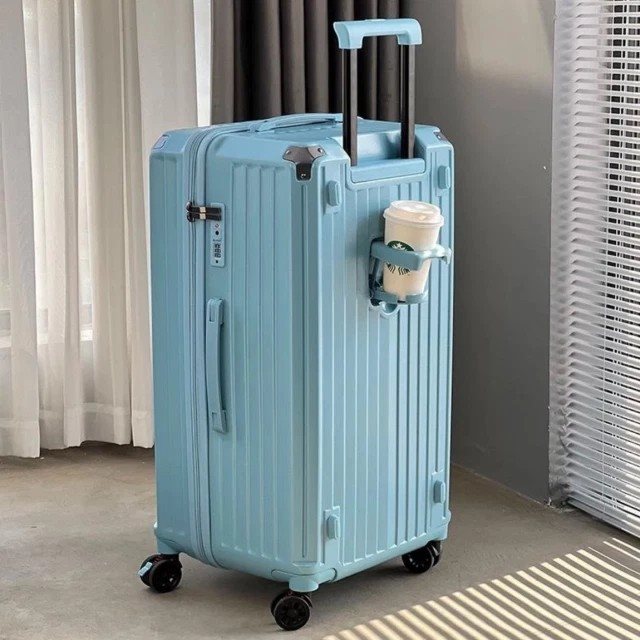 【家寵LOVEHOME】 LOVEHOME 胖胖箱專區 大容量胖箱 萬向輪行李箱 (24吋)-藍色