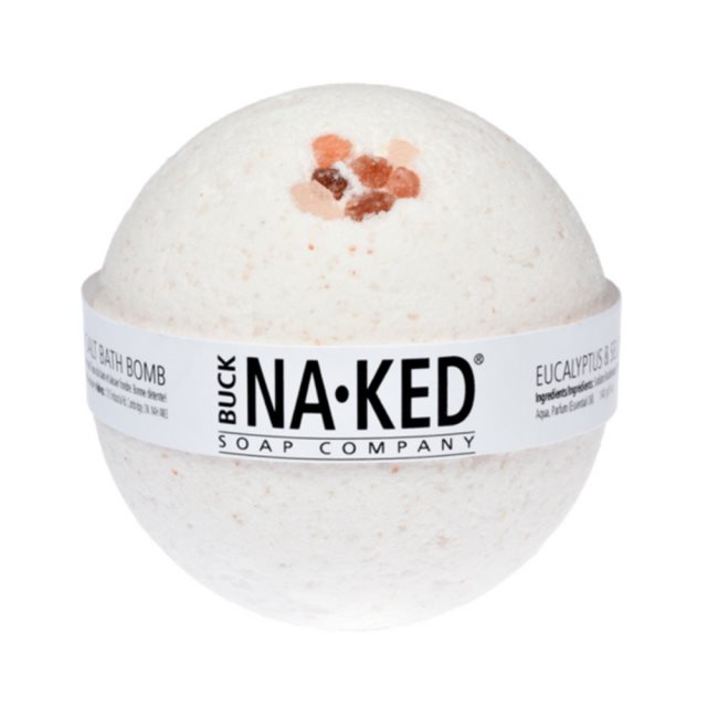 特價限量-Buck Naked Soap 加拿大沐浴品牌 尤加利和喜馬拉雅鹽泡澡球 -200g