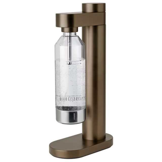 【Stelton BRUS】丹麥氣泡水機-古銅(附水瓶x1)