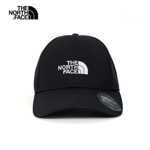 The North Face品牌LOGO可調節運動帽(黑)