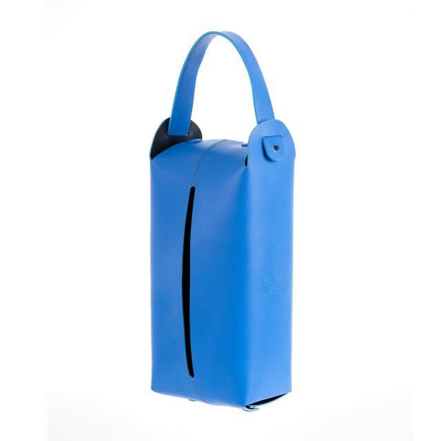 【OFFERMANN】Home全皮革掛式面紙盒-藍#車用小物