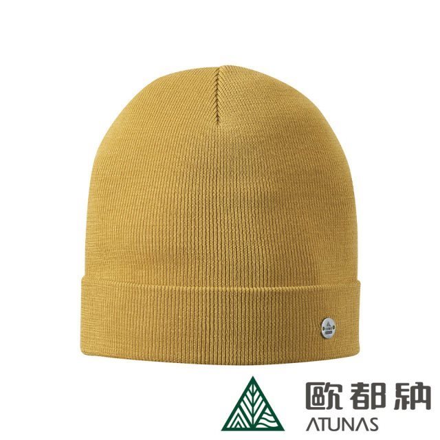 品牌週【ATUNAS 歐都納】羊毛保暖帽 (A1AH2107N 芥末黃/中性款/抑菌/除臭)