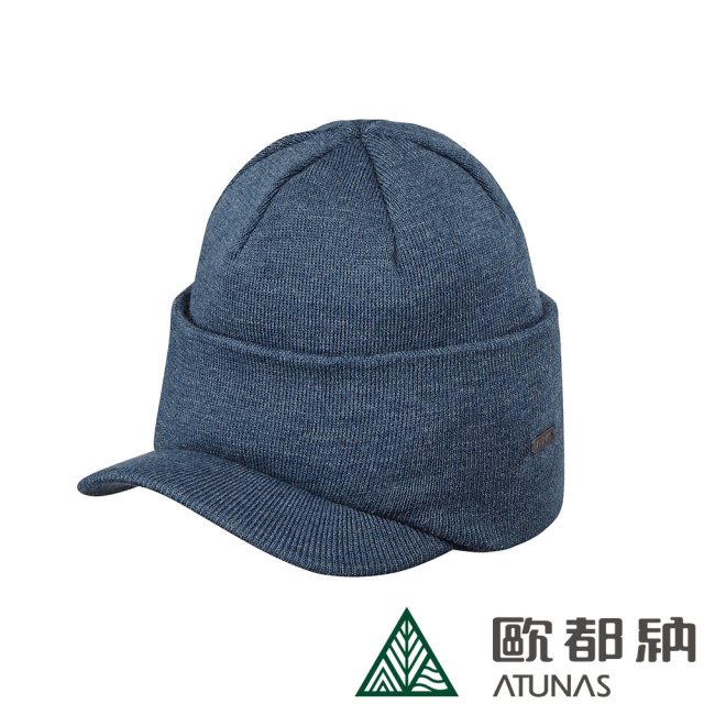 品牌週【ATUNAS 歐都納】SOLAR-FLEECE保暖帽 (A1AH2203N 麻花藍/刷毛/親膚/抗風/輕量)