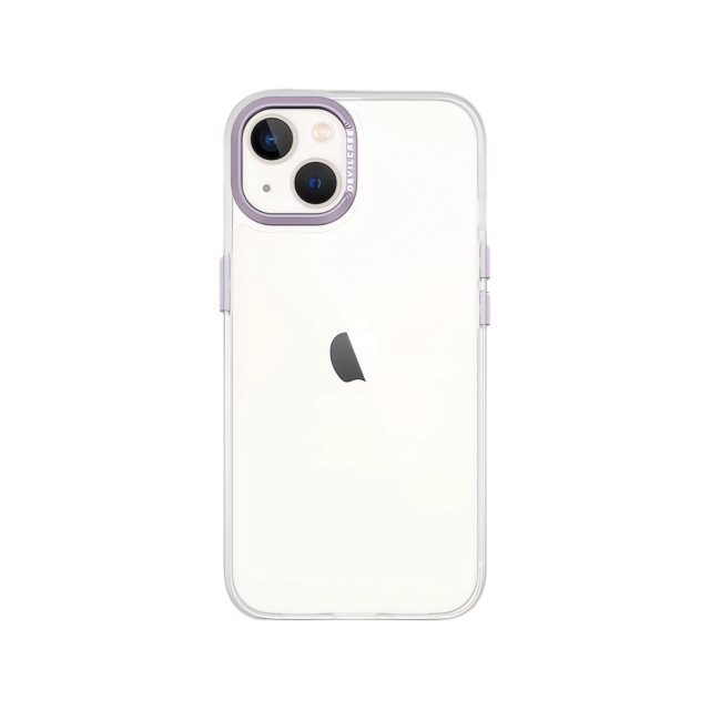 【北都員購】DEVILCASE 惡魔手機殼 iPhone 14 Plus 透明標準版 鳶尾紫 [北都]
