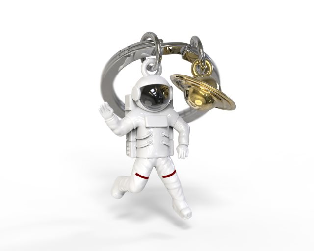 3月精選折扣【Metalmorphose】白色太空人鑰匙圈