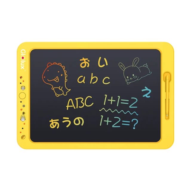 【Glolux】19吋大尺寸彩色液晶手寫板(兒童畫板)向日葵黃