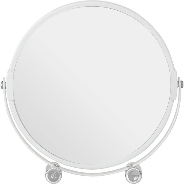 【Premier】雙面立式桌鏡(白)  |  鏡子 化妝鏡