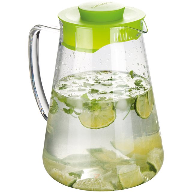 【tescoma】Teo單柄耐熱玻璃瓶(綠2.5L)  |  水壺