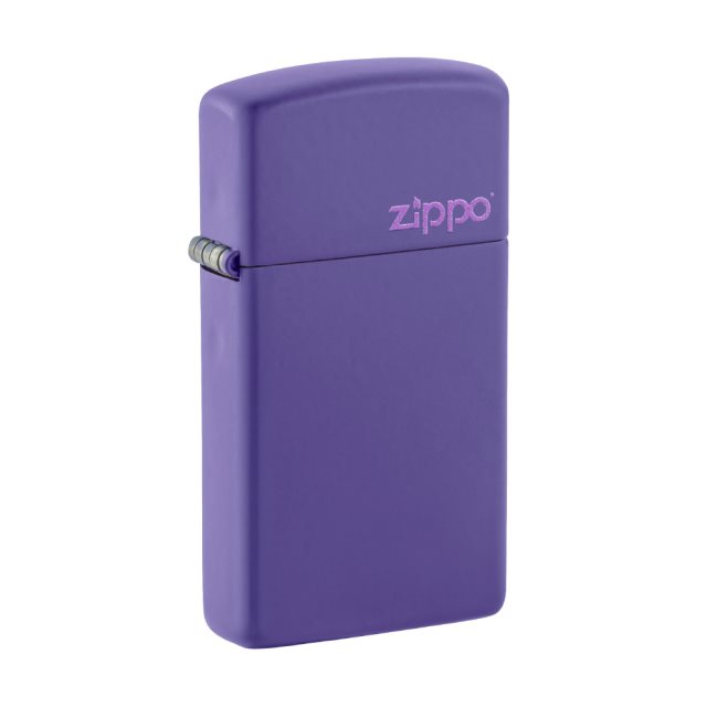 【ZIPPO】1637ZL 窄版紫色啞漆防風打火機
