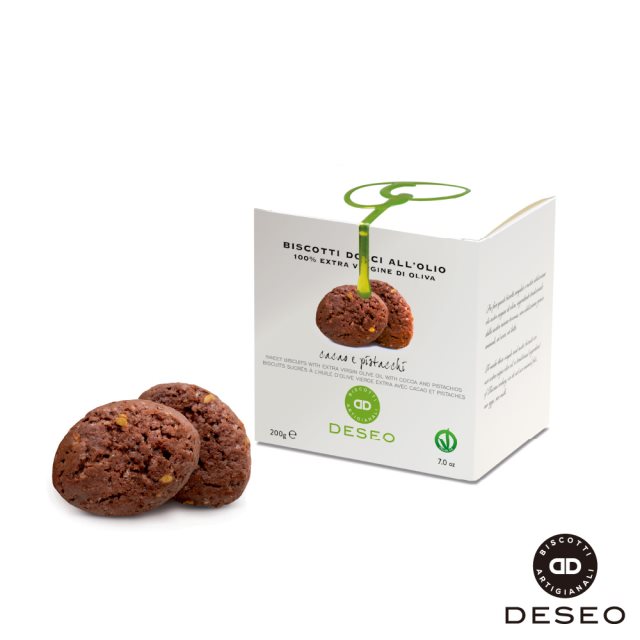 【DESEO】(可素食)可可開心果手工脆餅200gx2盒