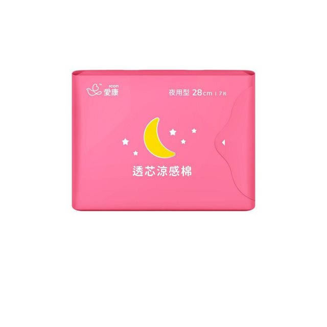 【愛康】愛康 衛生棉 透芯涼感棉夜用型 28cm(單包)