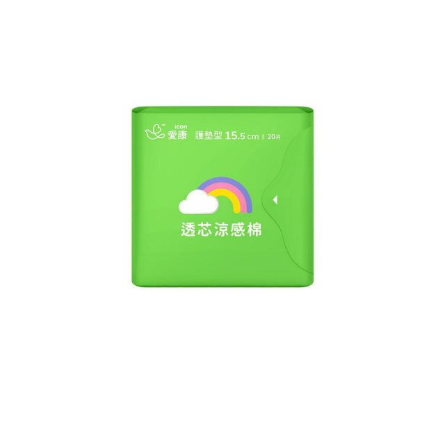 【愛康】愛康 衛生棉 透芯涼感棉護墊型 15.5cm