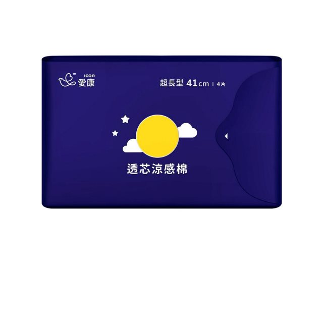 【愛康】 愛康 衛生棉 透芯涼感棉超長型(41cm) 單包