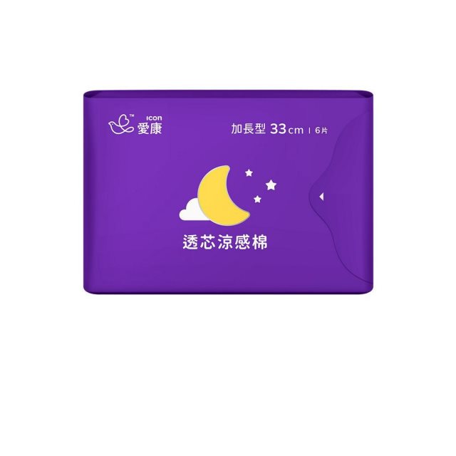 【愛康】愛康 衛生棉 透芯涼感棉加長型 33cm(單包)