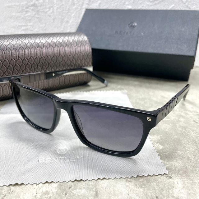 【BENTLEY 賓利】BNL-B007-8黑灰膠框太陽眼鏡(172-Y9417B) 墨鏡