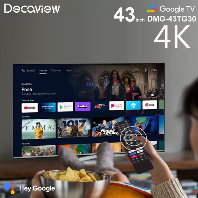 DECAVIEW 43吋 4K 廣色域 Google TV 智慧聯網液晶器