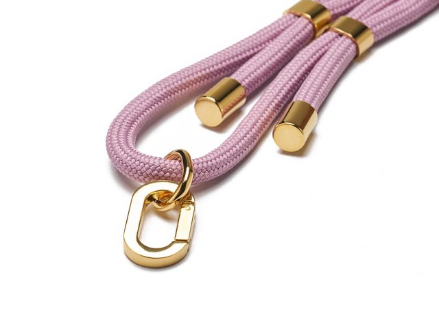 【IMOS】(150cm)imos都會隨行手機掛繩 金扣+丁香紫繩