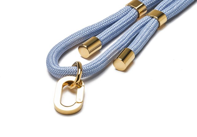 【IMOS】(180cm)imos都會隨行手機掛繩 金扣+藍莓色繩