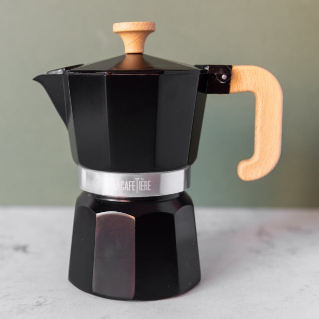 【La Cafetiere】義式摩卡壺(黑6杯)  |  濃縮咖啡 摩卡咖啡壺