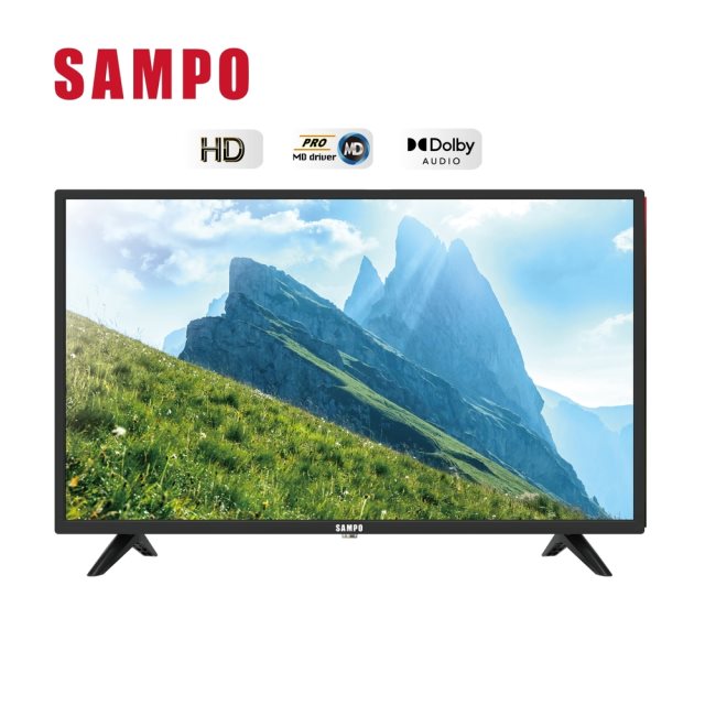 品牌週【聲寶SAMPO】32型LED顯示器附視訊盒(純送貨)