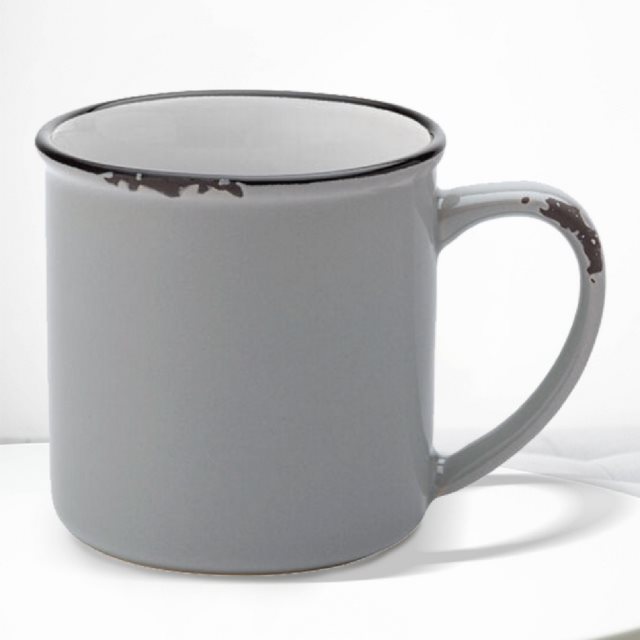 【Utopia】復古石陶馬克杯(灰280ml)  |  水杯 茶杯 咖啡杯