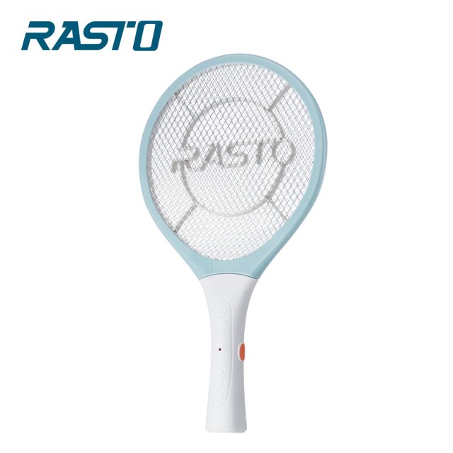 【RASTO】AZ1 電池式極輕量捕蚊拍-藍 二入組#年中慶