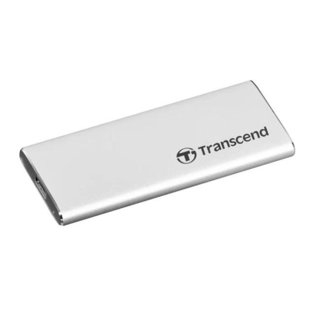 【Transcend 創見】ESD260C 500GB USB3.1 / Type C 雙介面 外接 SSD 固態硬碟(TS500GESD260C) 晶燦銀
