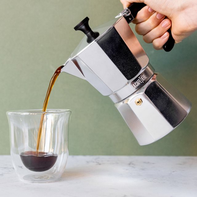 【La Cafetiere】義式摩卡壺(銀3杯)  |  濃縮咖啡 摩卡咖啡壺