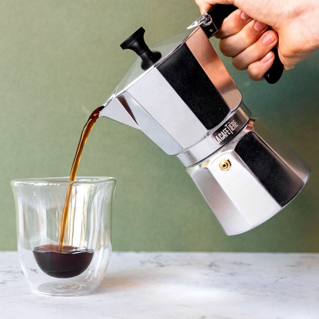 【La Cafetiere】義式摩卡壺(銀6杯)  |  濃縮咖啡 摩卡咖啡壺